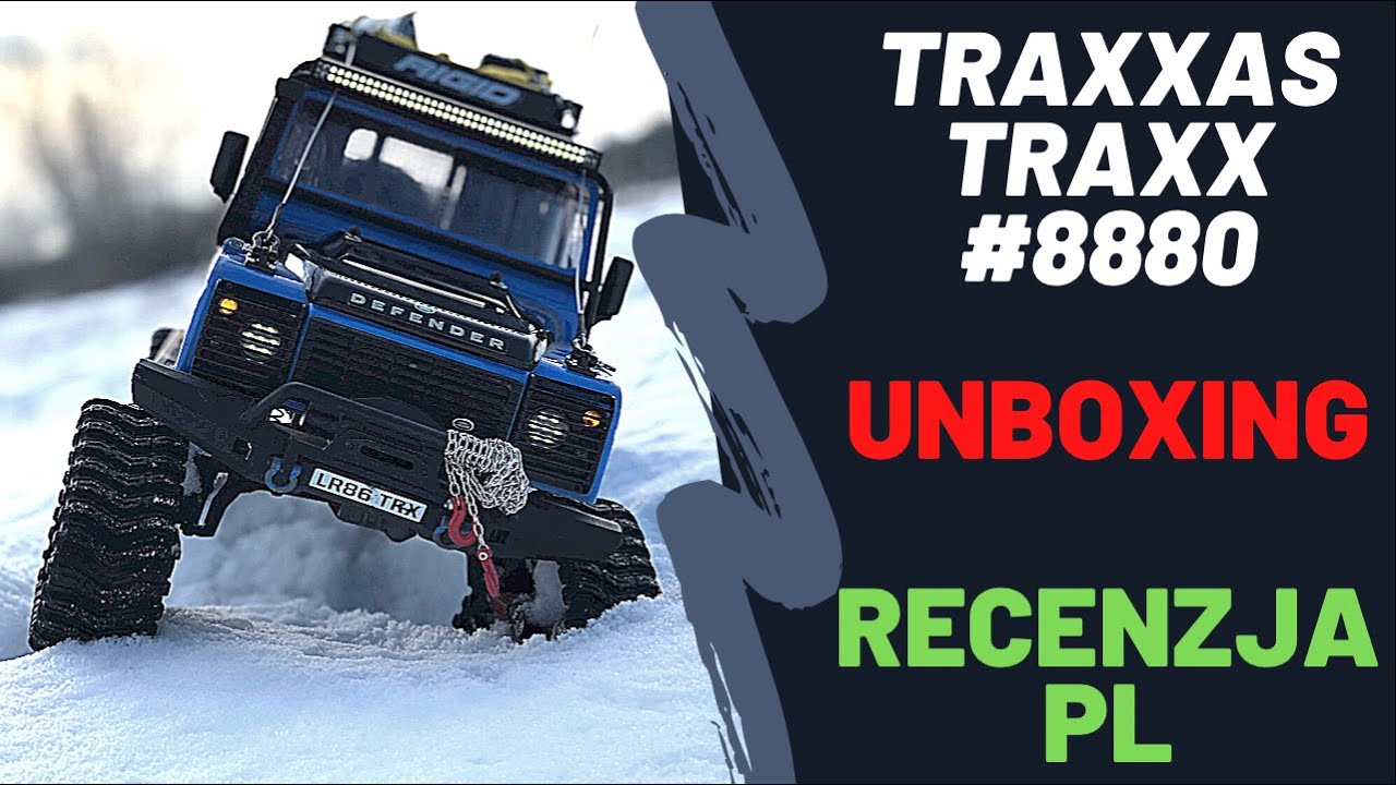 Traxxas - Traxx #8880 - Gąsienice dla TRX-4 - Recenzja PL! Unboxing i Test na śniegu.