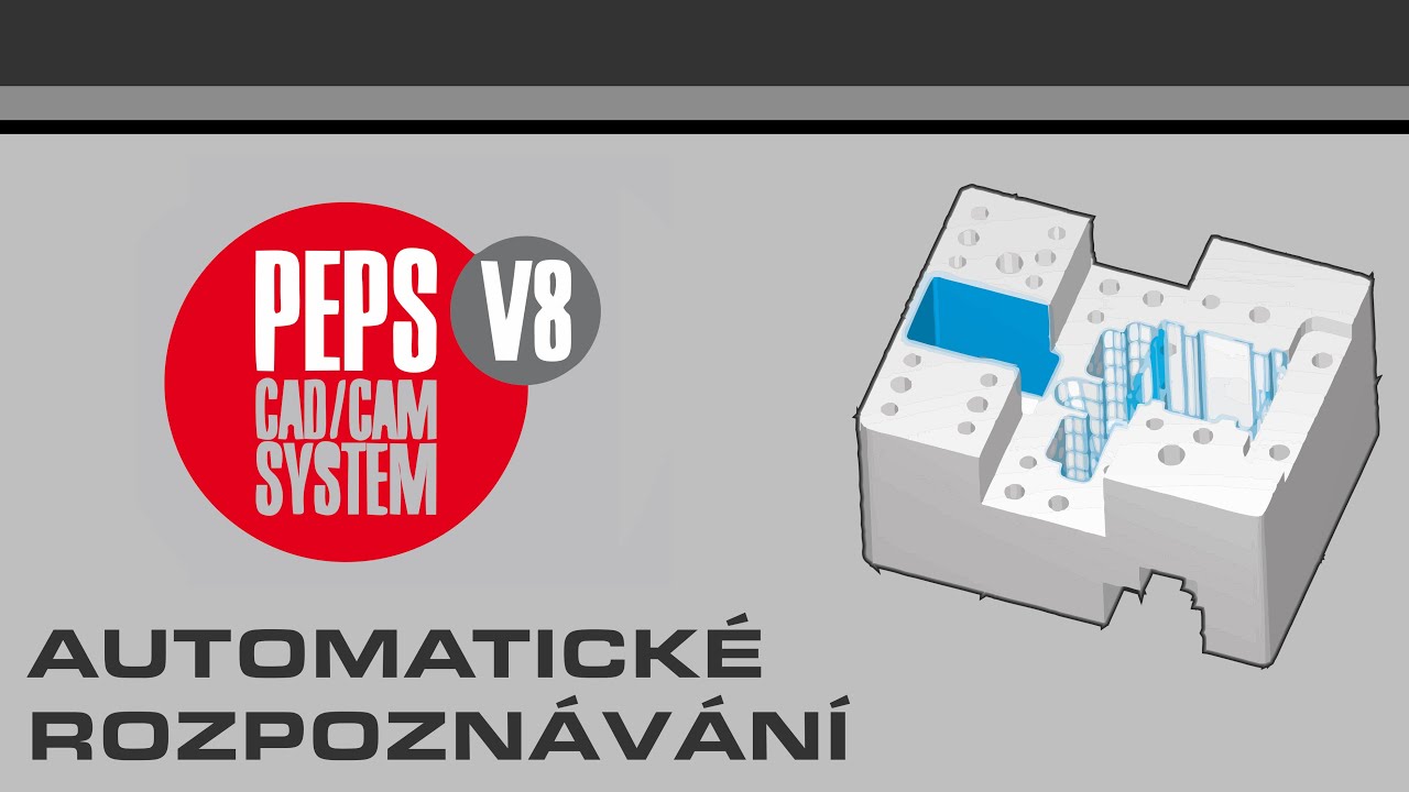PEPS EDM V8 | Wire Expert | Automatické rozpoznávání obrobitelných částí