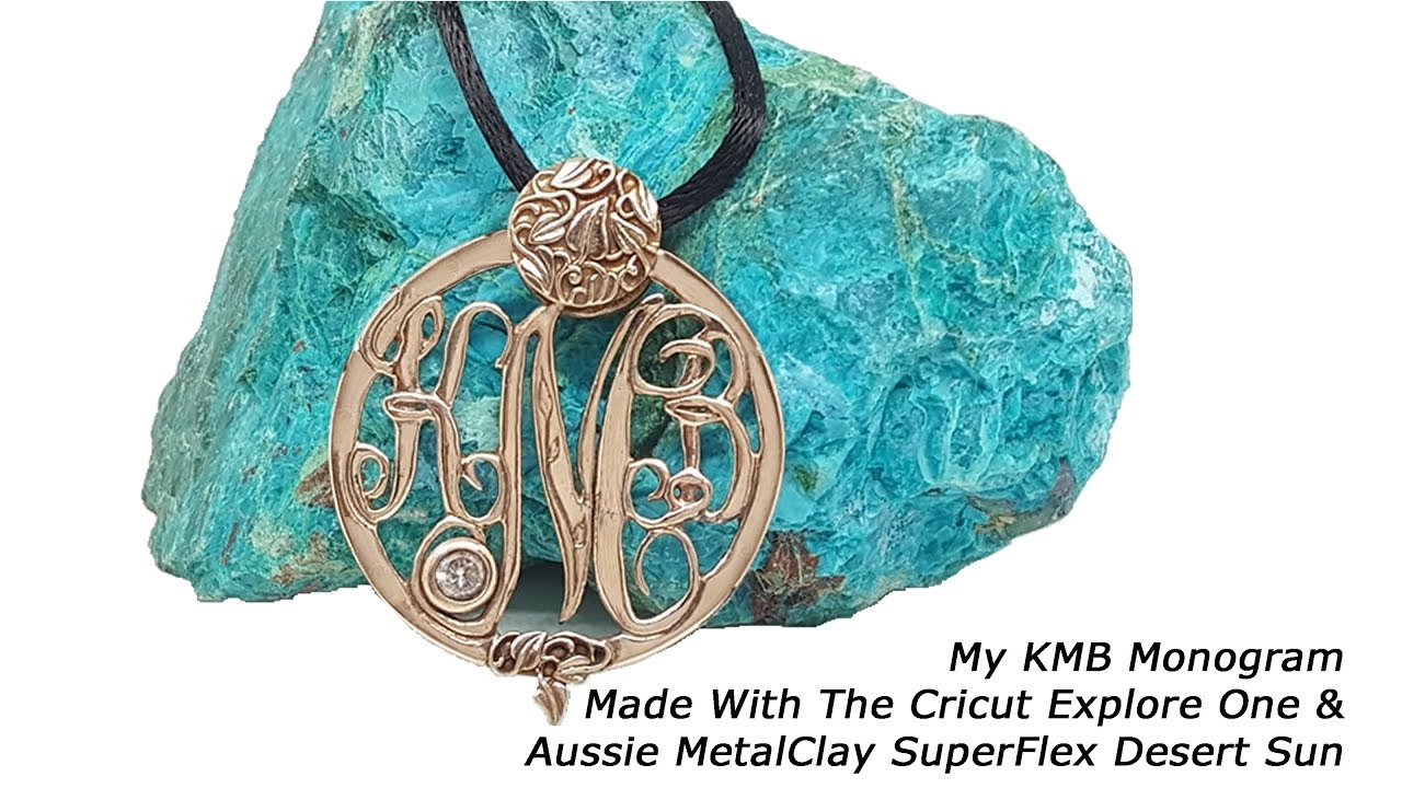 Cricut Demonstration KMB Monogram Pendant