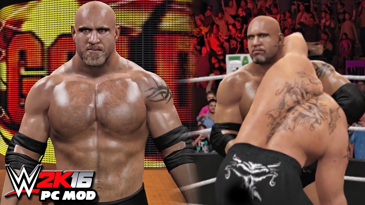 WWE 2K16 PC Mods - Goldberg Character Mod With All GFX & Titantron!