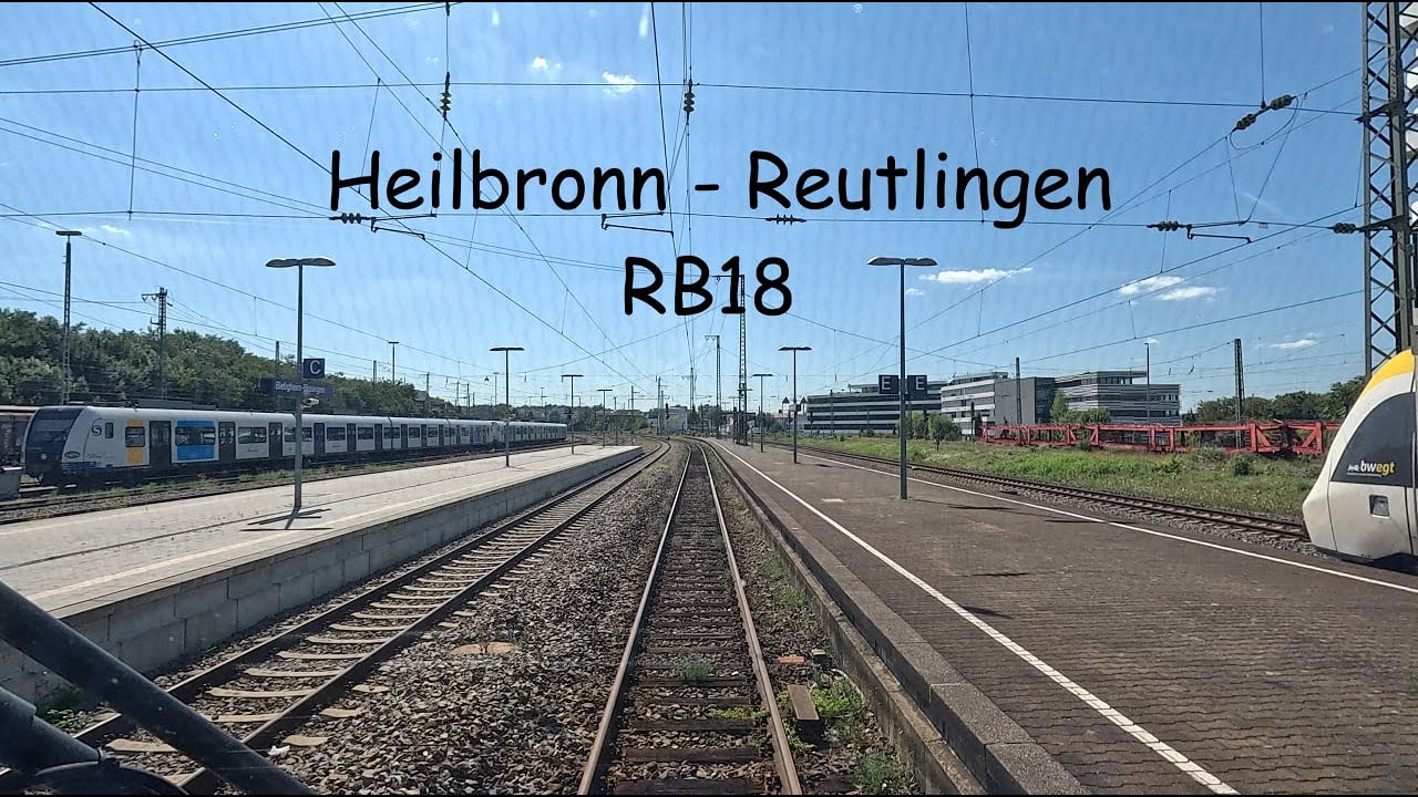 Umleitung über die Schusterbahn - RB18 Heilbronn - Reutlingen [4K]
