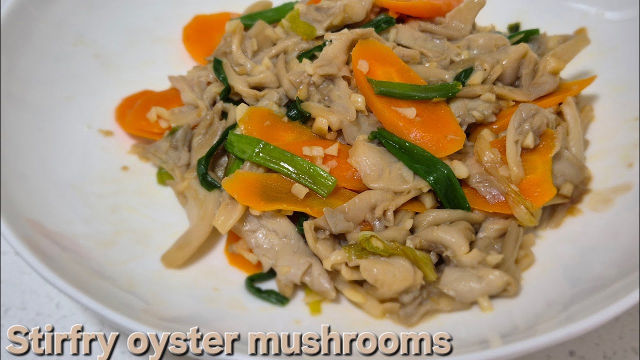 Stirfry oyster mushrooms 炒平菇 #shorts #stirfry #oyster #mushroom #cooking #recipe #vegan #healthy