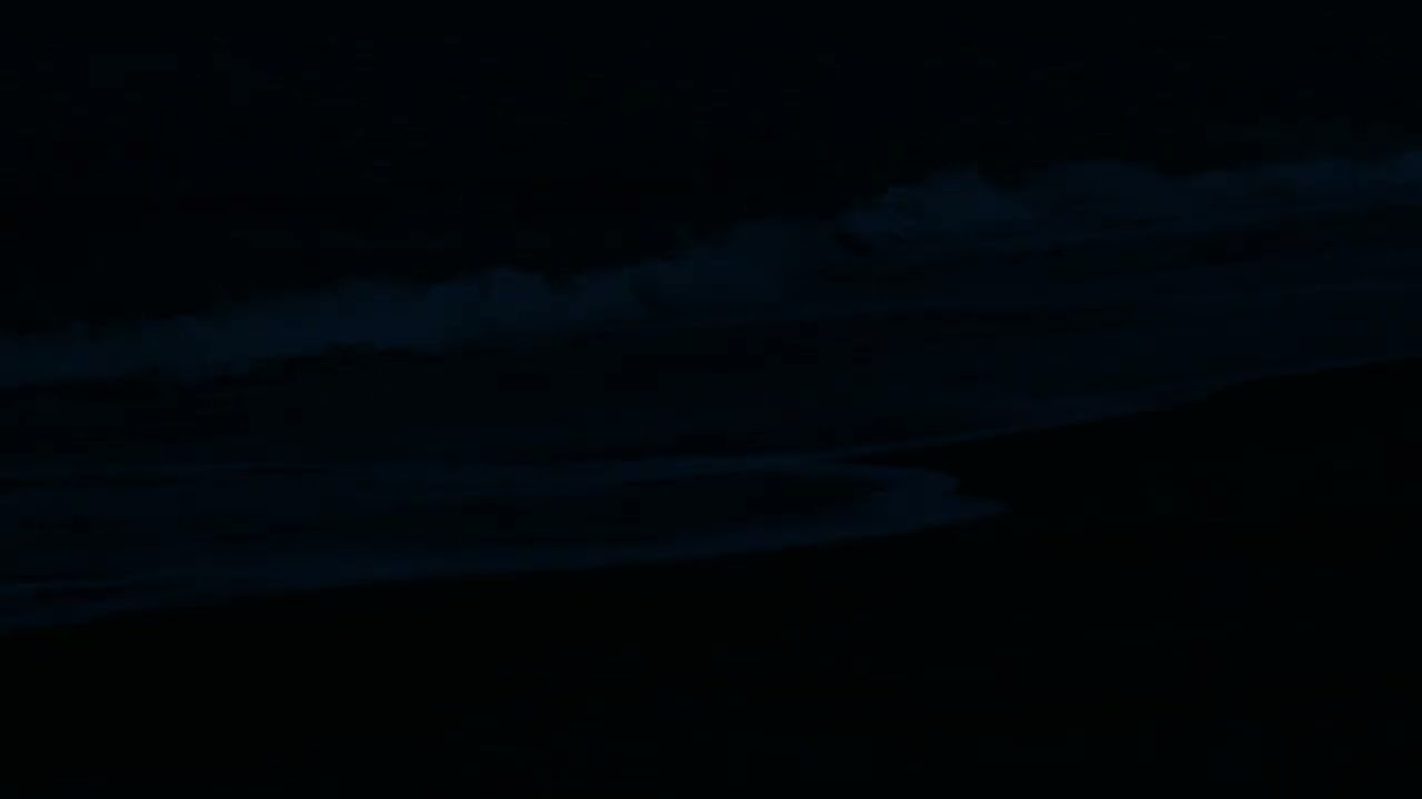 Deep Night Sea Surf Sounds | Slow Rolling Waves for Calm Thoughts and Peaceful Sleep