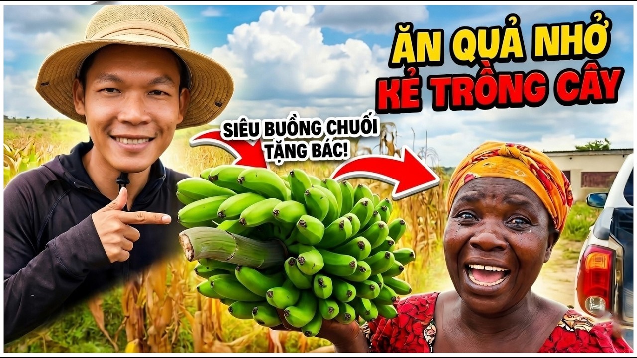 Linh Philip Vlogs || Ăn Quả Nhớ Kẻ Trồng Cây - Bác Gái Bất Ngờ Khi Được Nhớ Đến.