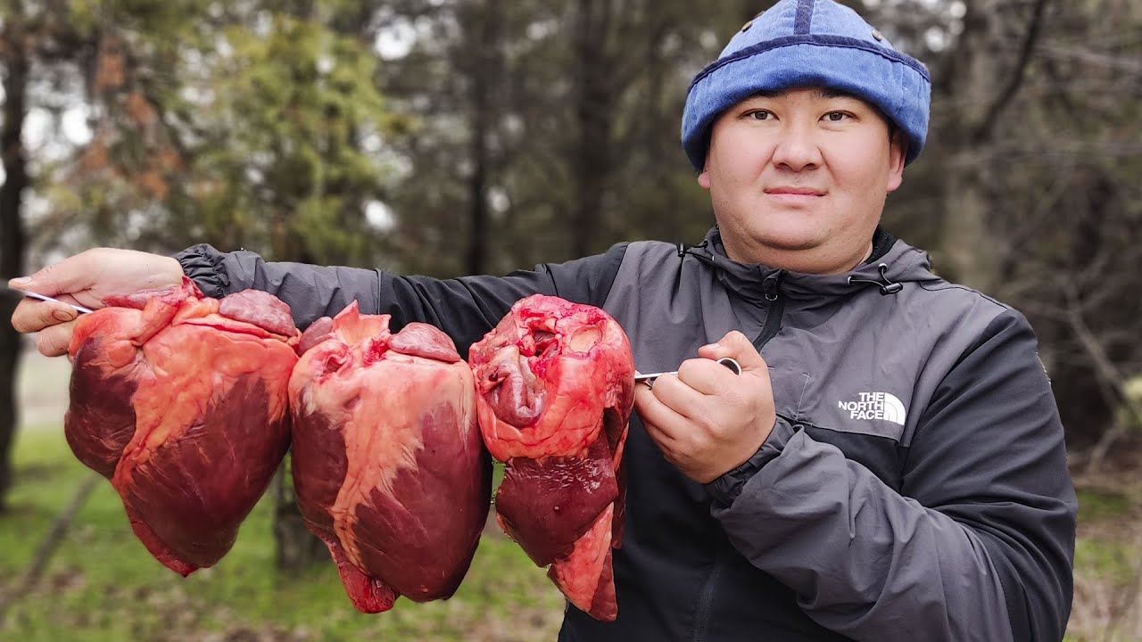 Bull's Heart Kebab | Popular Village Delicacy Of Beef Heart