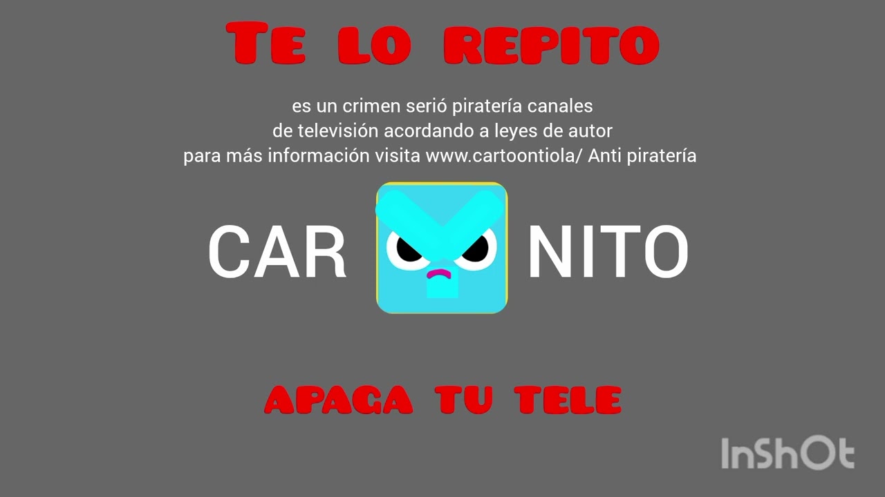 Me apareció una pantalla antipiratería en la tele en cartoonito