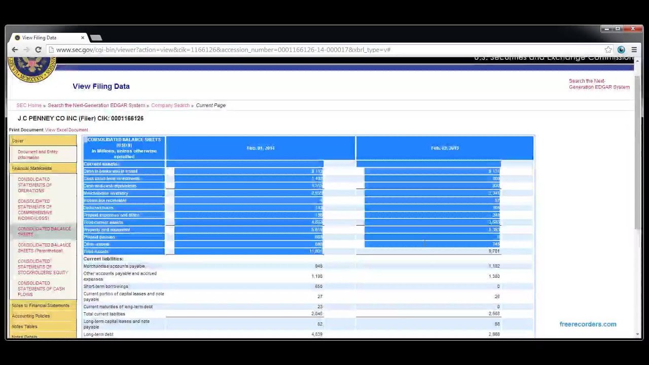 Extracting Financial Data From SEC.gov (EDGAR)