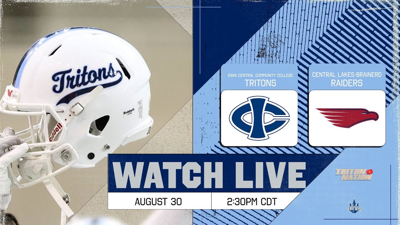 Iowa Central Football: Tritons vs Central Lakes Raiders (8/30/2025)