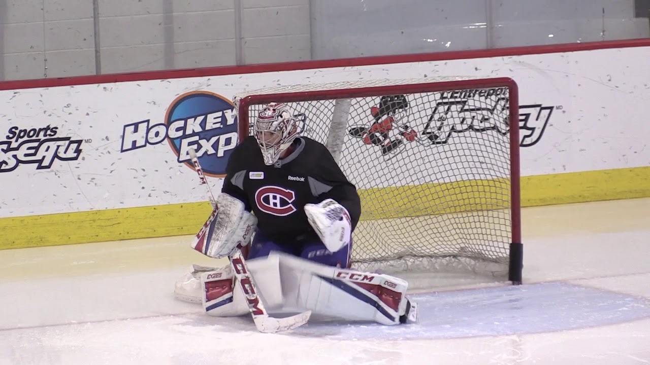 Carey Price practicing
