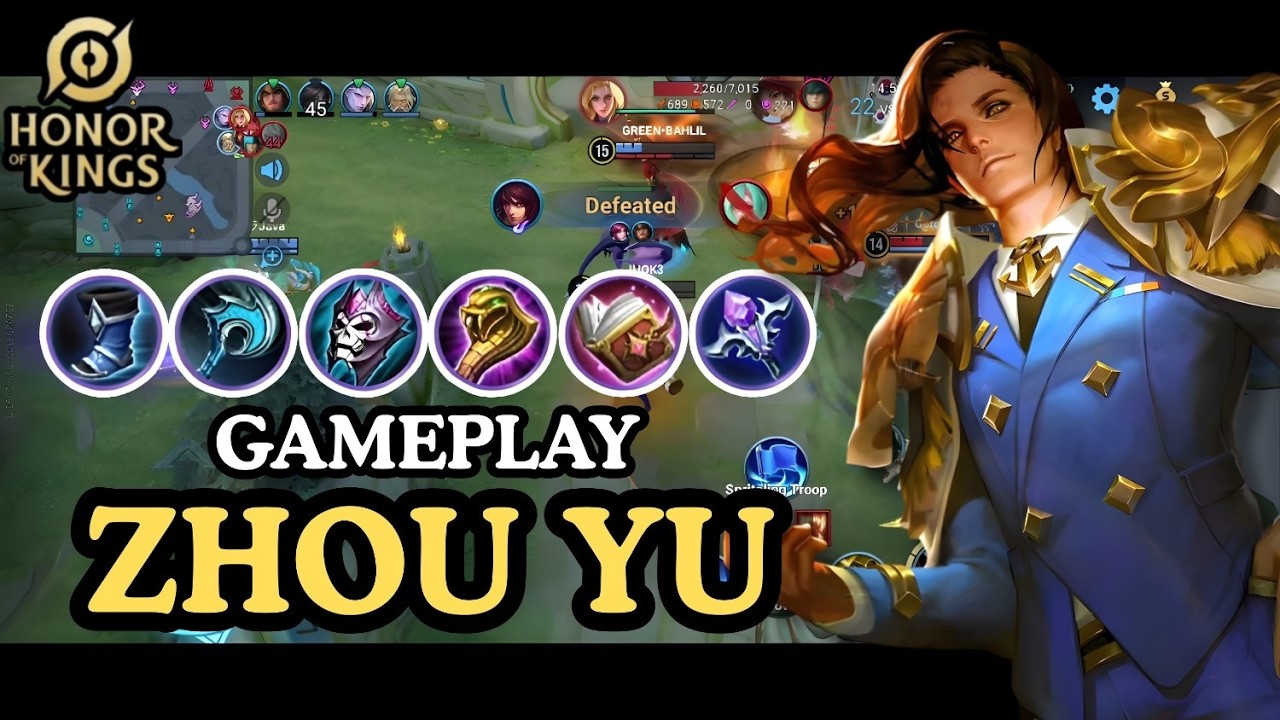ZHOU YU INSANE FIRE DAMAGE! 🔥 Enemies Burn Everywhere! | Honor of Kings