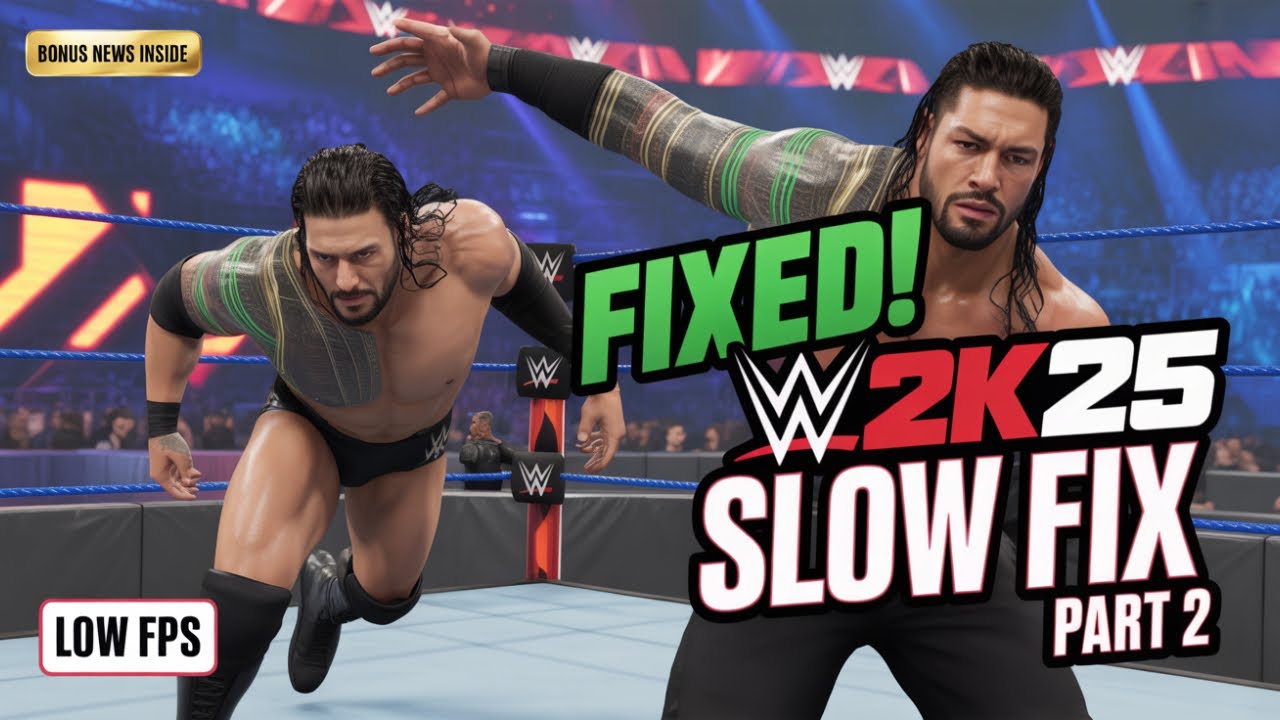 WWE 2K25 PC Slow Motion Fix 💥 100% Working Method | No Lag, No Delay, Just Smooth Gameplay!