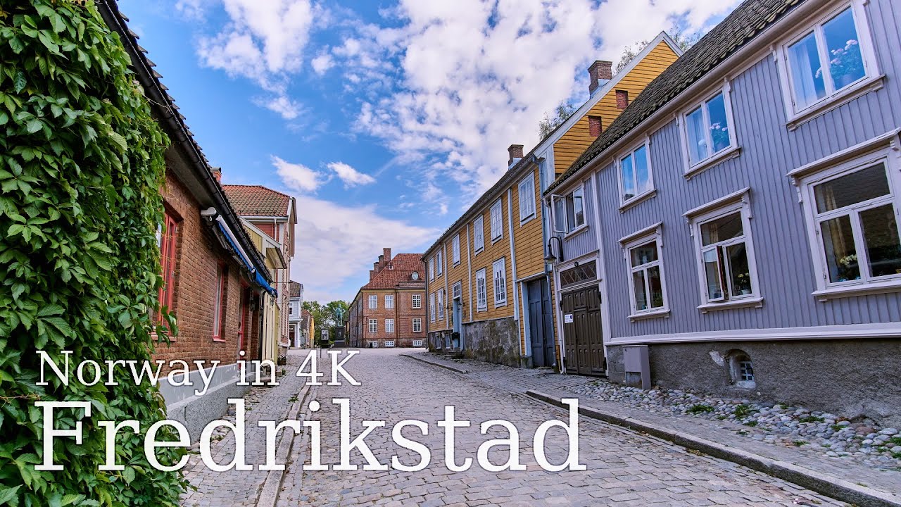 【4K】 Fredrikstad: A Relaxing Walk Around the Beautiful Fortified Old Town