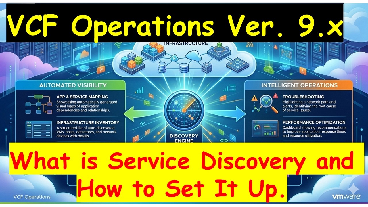 VCF Operations ver 9 - Service Discovery - What is it and How do we set it up?