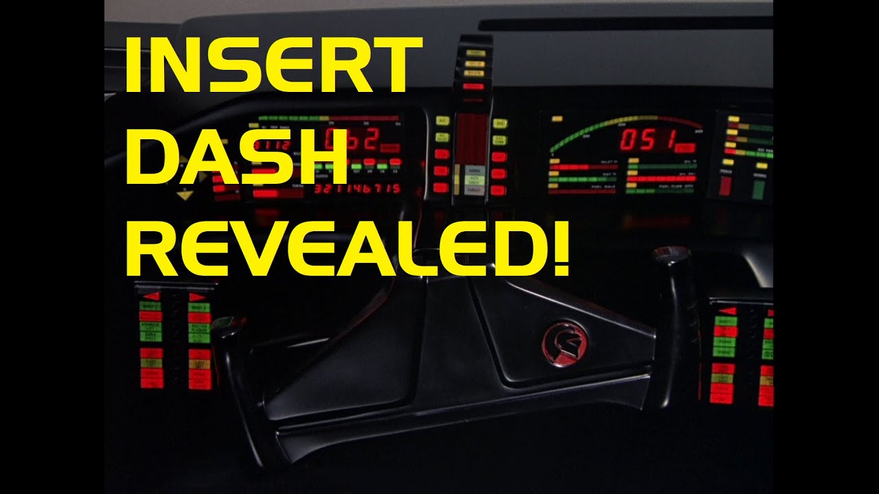 Демонстрация использованного реквизита для экрана приборной панели Knight Rider KITT и подробный ...