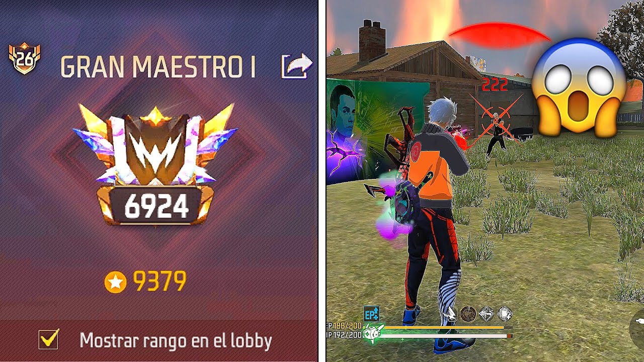 ASI LOGRE LLEGAR A GRAN MAESTRO EN BR CLASIFICATORIA ☠️ FREE FIRE