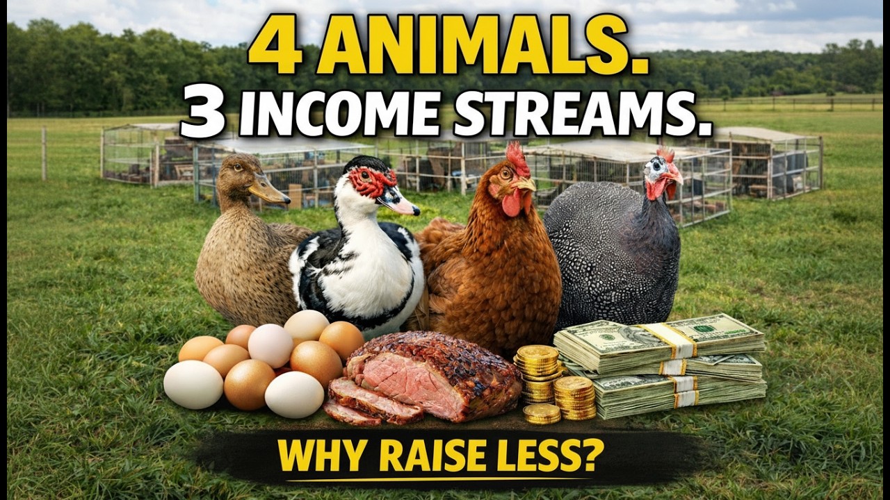 Stop Raising Single-Purpose Animals — These 4 Produce Meat, Eggs, AND Income