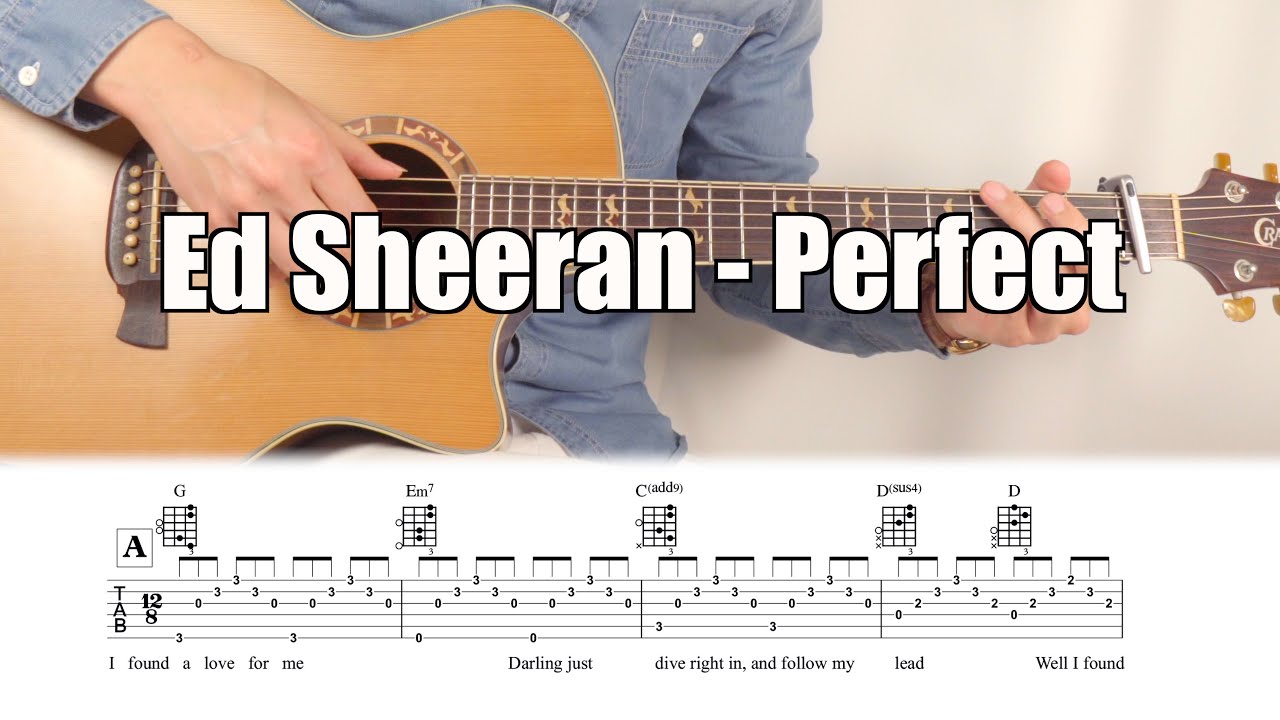 에드 시런 (Ed Sheeran) - Perfect Guitar Cover Lesson TAB Chord