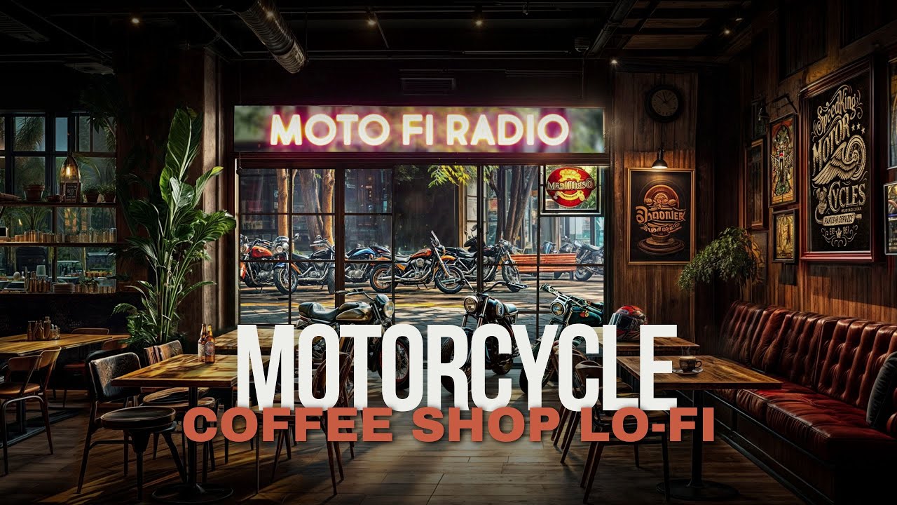Lo-Fi Motorcycle Coffee Shop Radio | Relaxing Ride