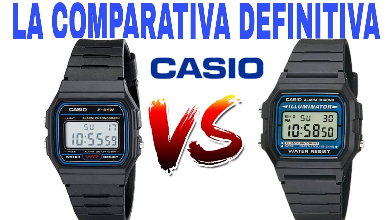 Comparativa Casio F-91W Vs. Casio F-105
