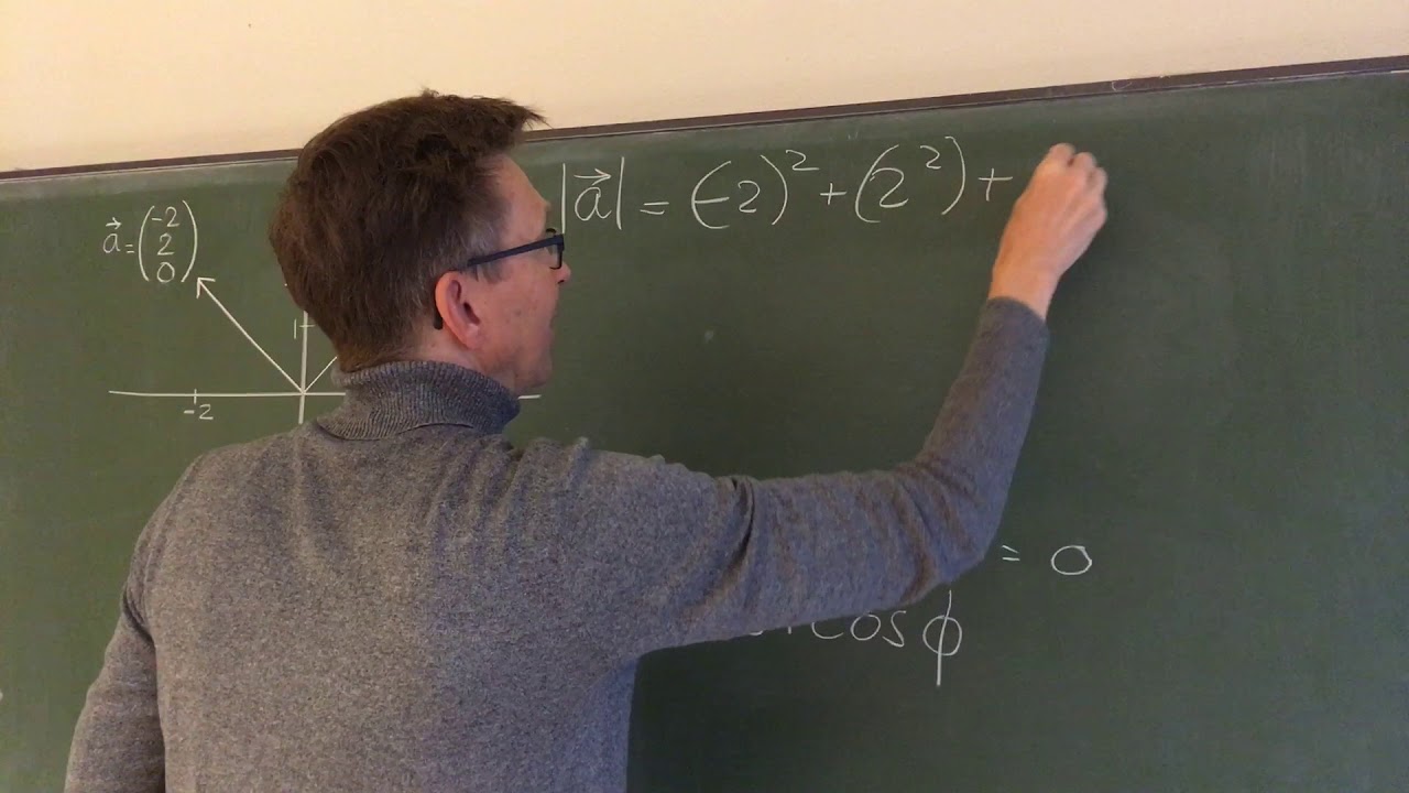 Vectoren: scalair product (inproduct)