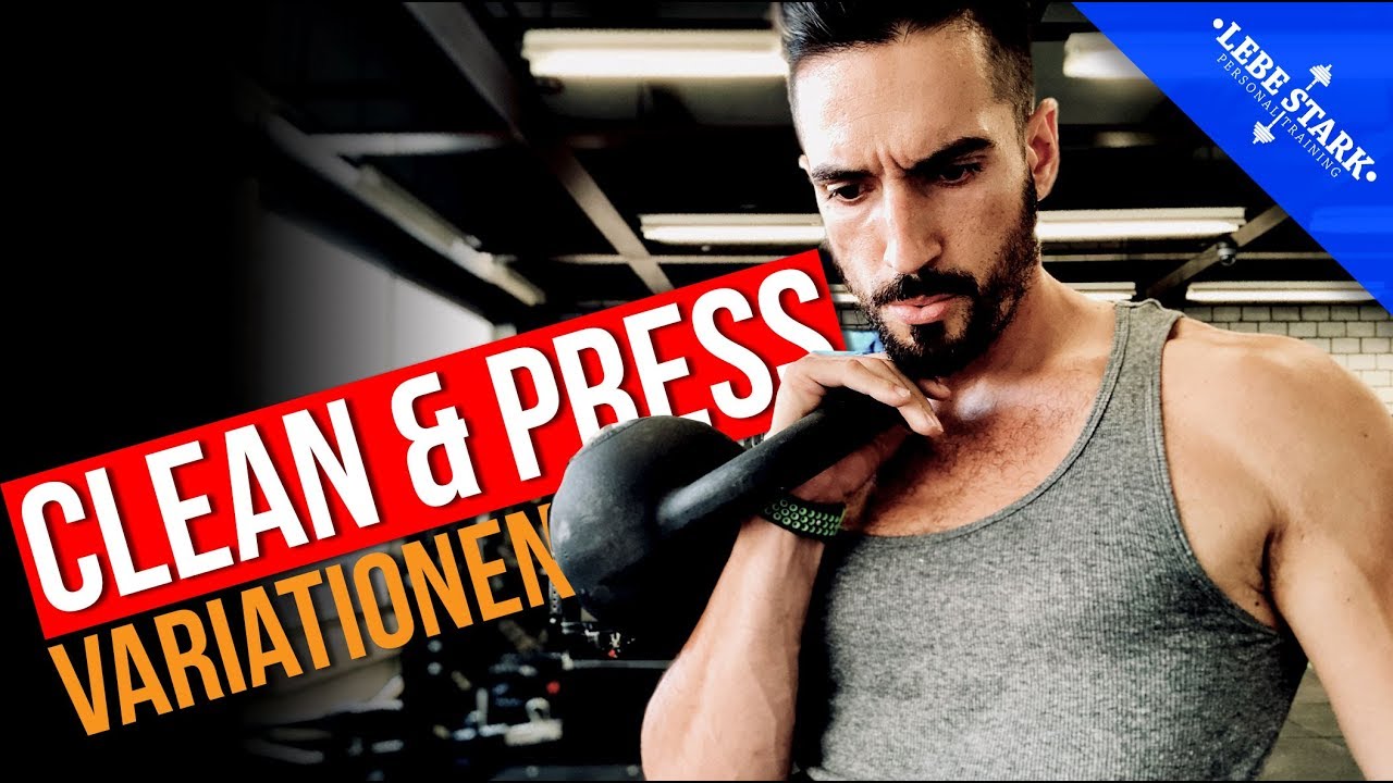 TOP 5 Variationen des KETTLEBELL CLEAN & PRESS - (Für ANFÄNGER & PROS!)