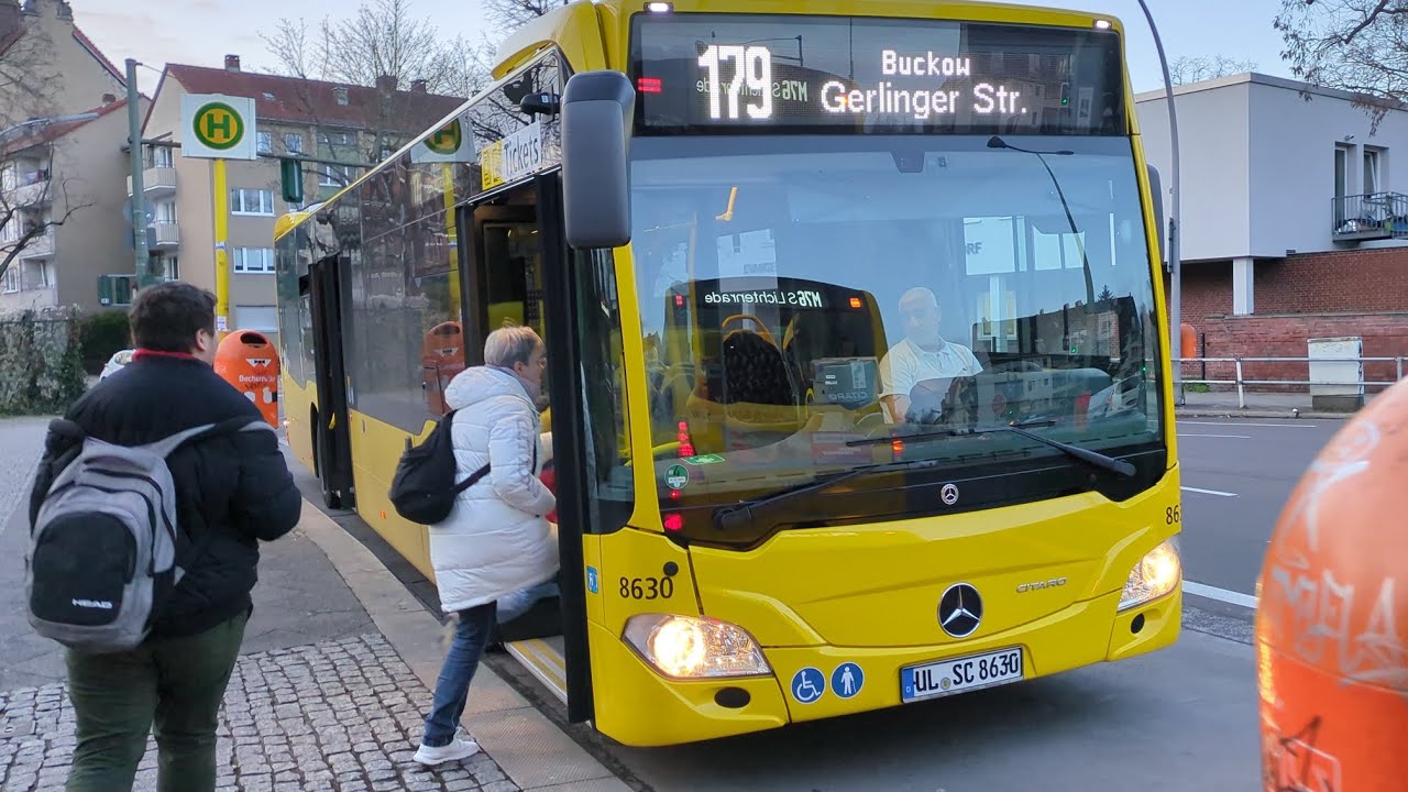 Berlin Bus|Mitfahrt im MB C2 Hybrid auf dem 179 von U Alt-Mariendorf bis Gerlinger Straße