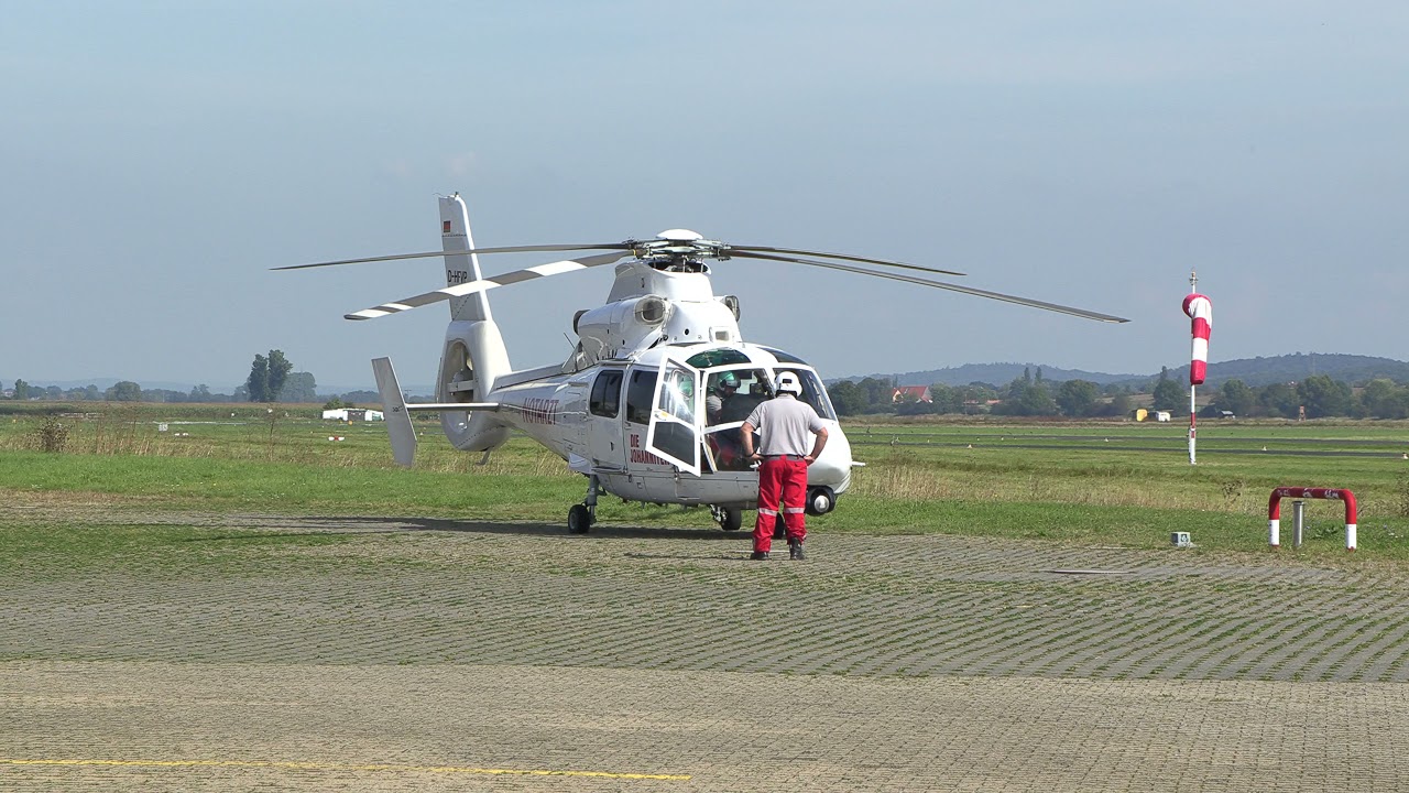 Johanniter Luftrettung | Landung EC155 + Start Christoph Mittelhessen | D-HFLG & D-HFVP | EDFB
