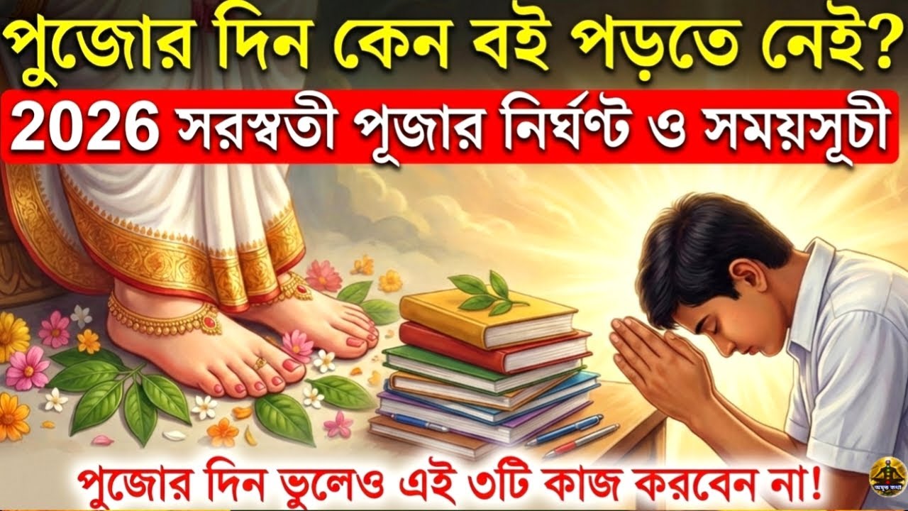 শুক্রবার সরস্বতী পুজোর দিন এই ১টি কাজ করলে হাতে-নাতে ফল পাবেন! পরীক্ষিত সত্য | Saraswati Puja 2026