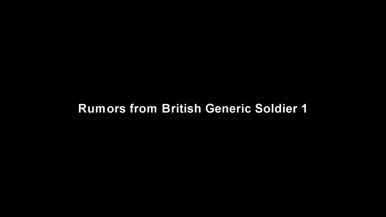 Company of Heroes quotes - British Random Soldier 1 rumors