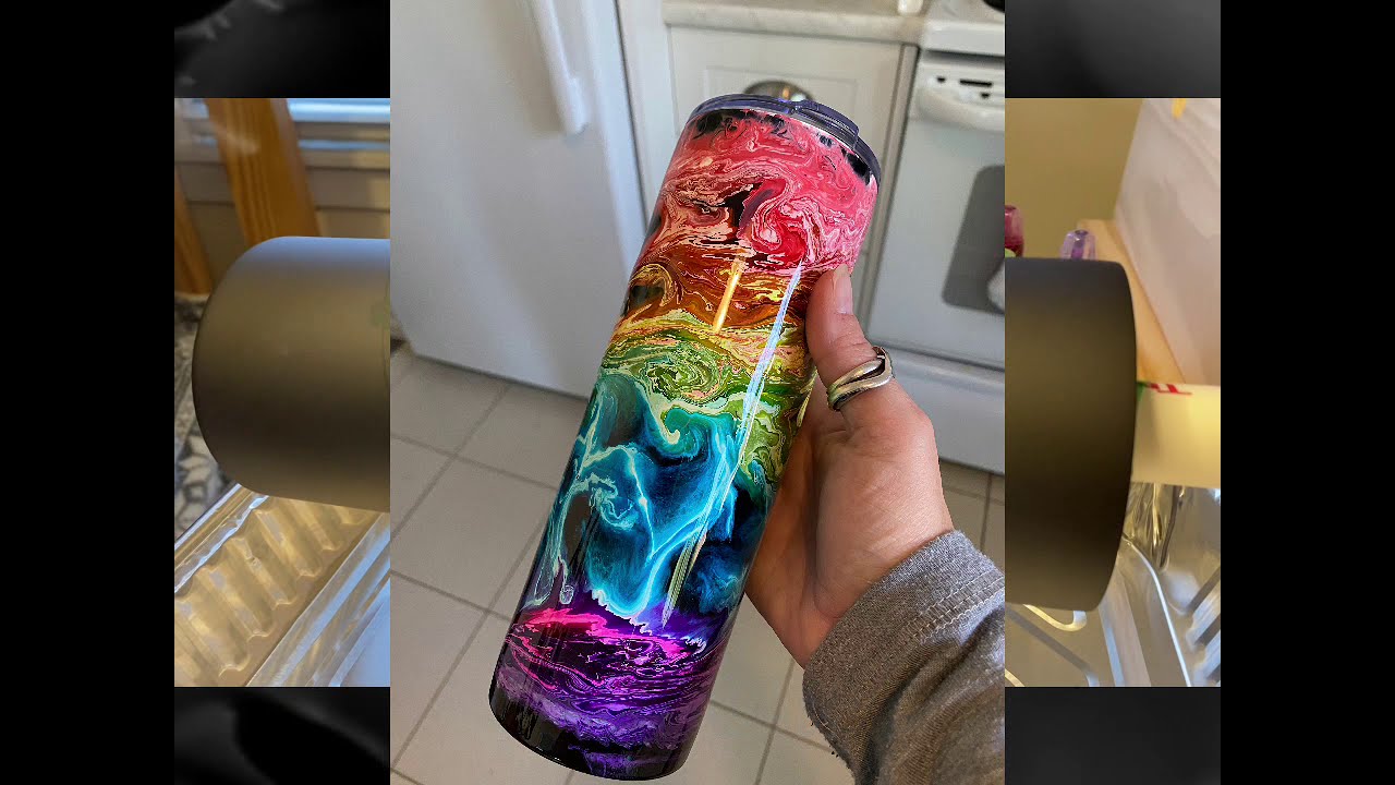 Super Easy Alcohol Ink Epoxy Tumbler Tutorial