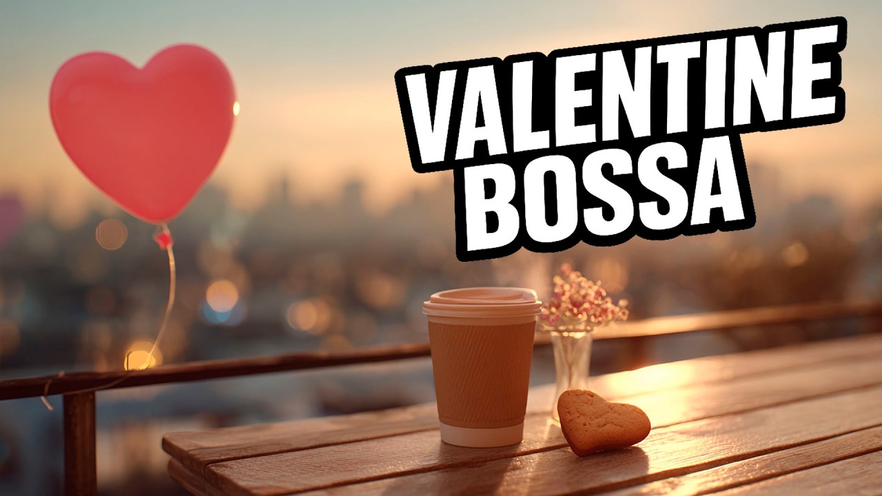 Valentine Bossa Nova for Brunch 💗☕️ Smooth Groove • Rooftop Heart Cookie