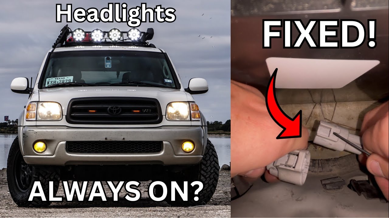 Toyota Sequoia Tundra DRL Delete – How to Disable & Turn Off Daytime Running Lights (1st Gen)