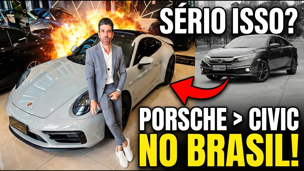 COMO UMA PORSCHE DE R$1 MILHÃO VENDE MAIS QUE CIVIC? 🇧🇷💰