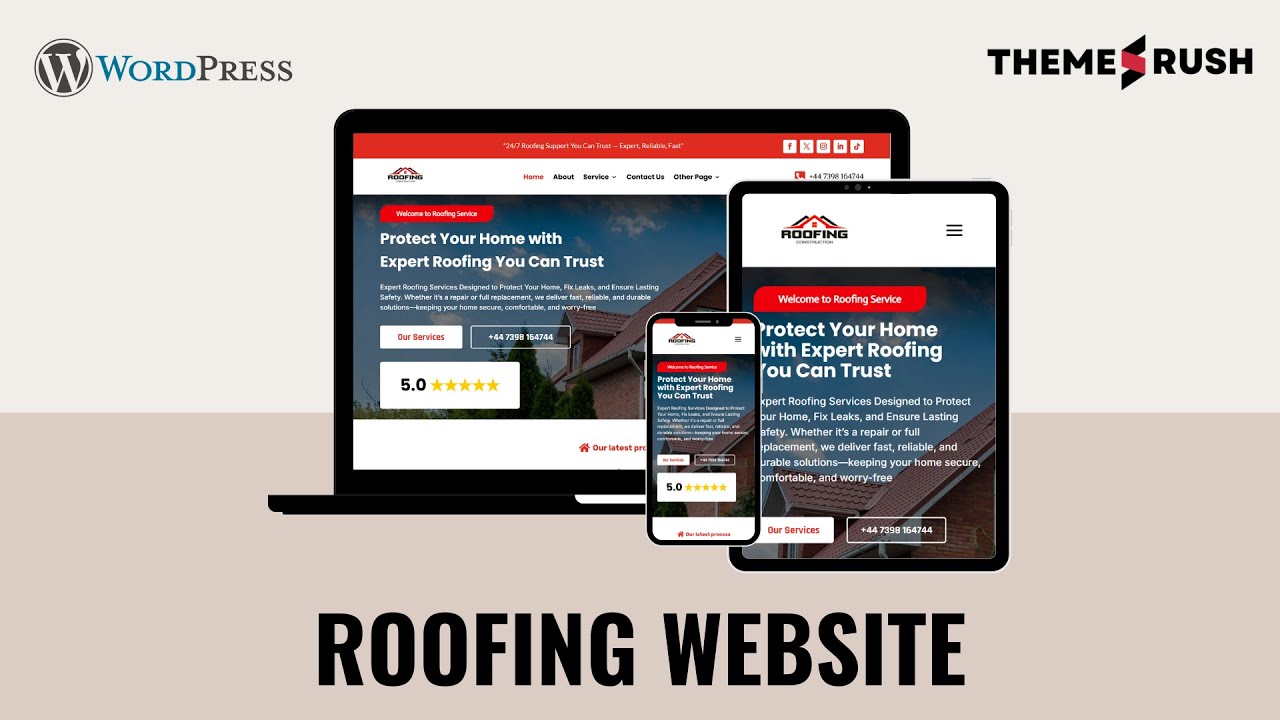 Brayden –Roofing WordPress Template Installation & Customization Tutorial