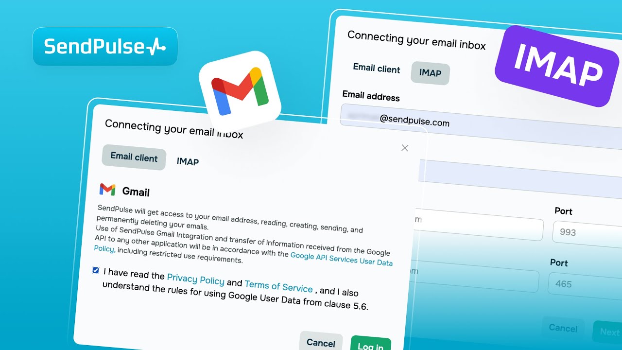 How to connect your Gmail inbox to the SendPulse CRM system