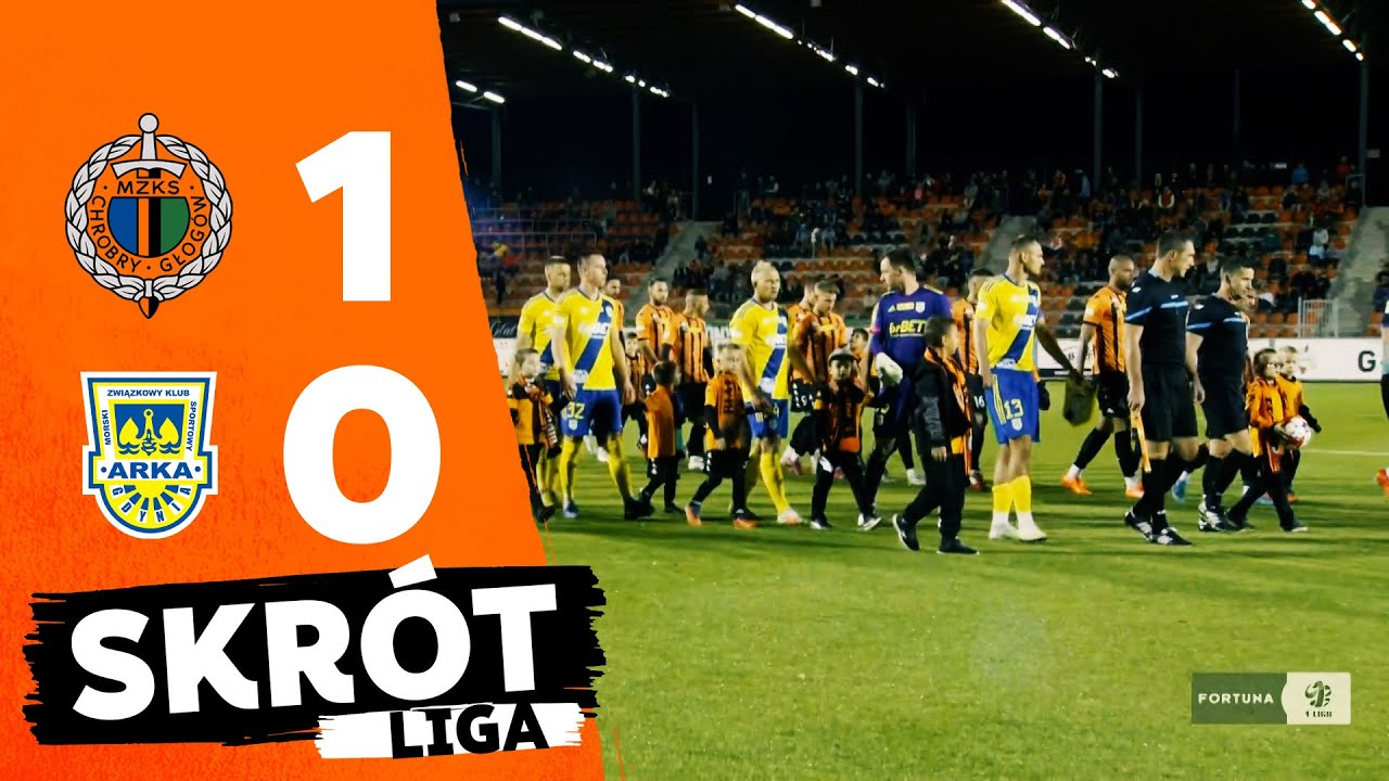 FORTUNA 1 LIGA: Chrobry Głogów - Arka Gdynia 1:0 | skrót