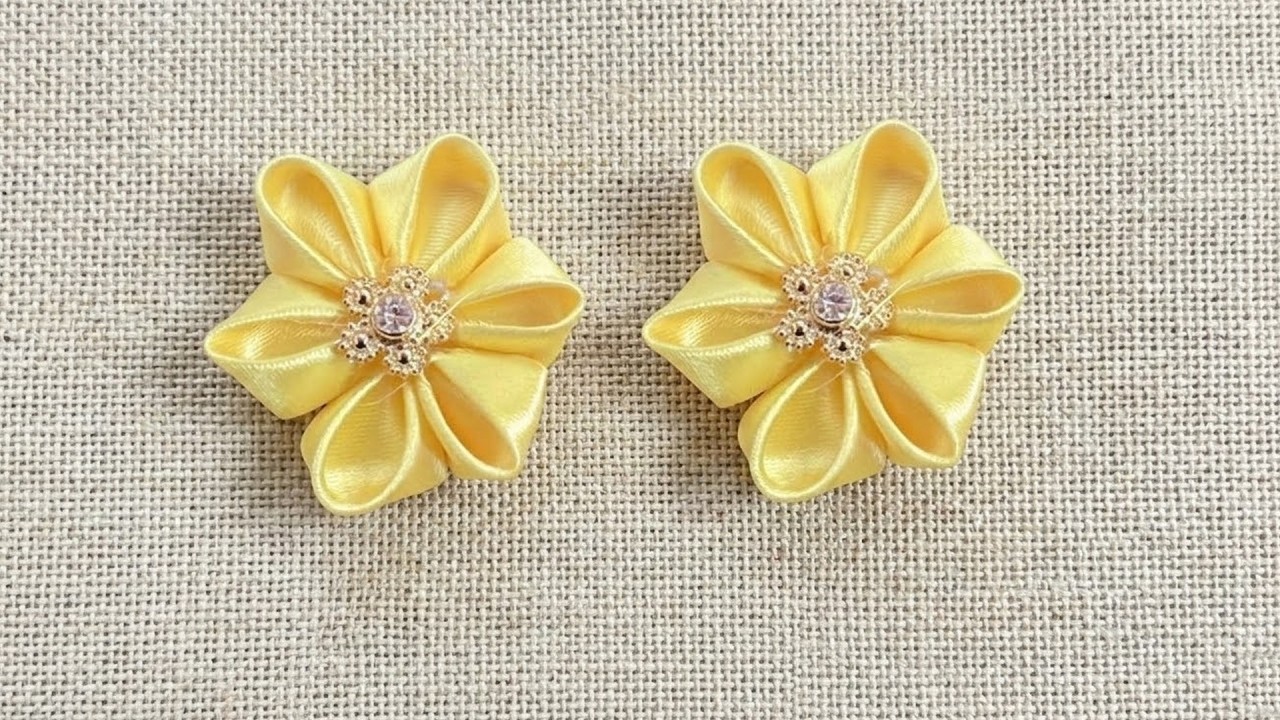 DIY Ribbon Flowers for Beginners: Simple, Fast, and Beautiful 🎀Quick & Easy