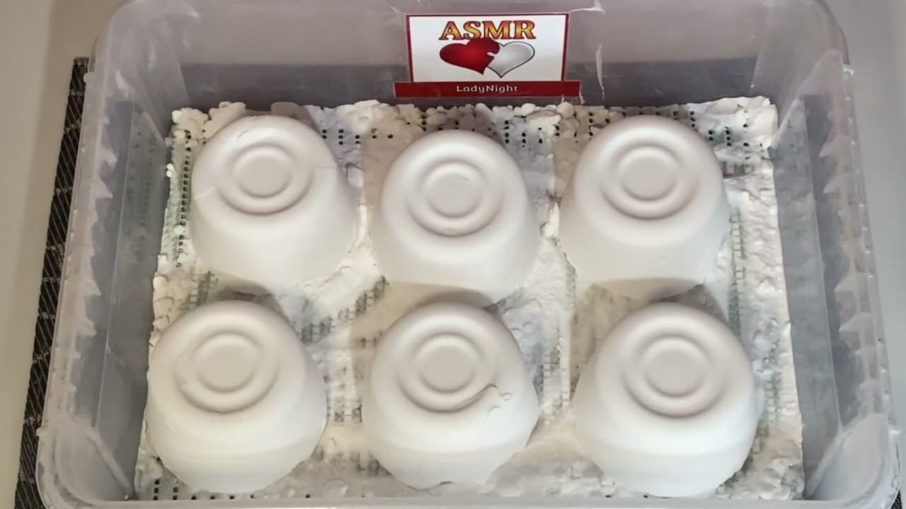 #ASMR 3 White Baking Soda Crunch Videos #459
