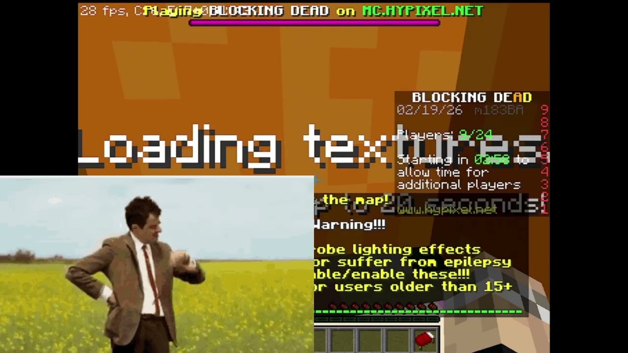 Minecraft (Hypixel) on a 2011 netbook (1.3 GHz)