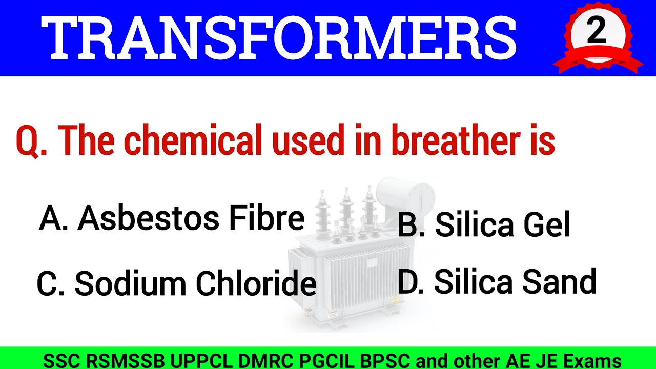 Transformer MCQ - 2 | ssc je transformer mcq | rsmssb je electrical paper | ssc je electrical mcq