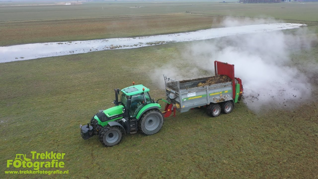 Mestseizoen 2022 | Mest strooien | Plantinga | Spreading manure | Mist streuen | Strautmann | JCB