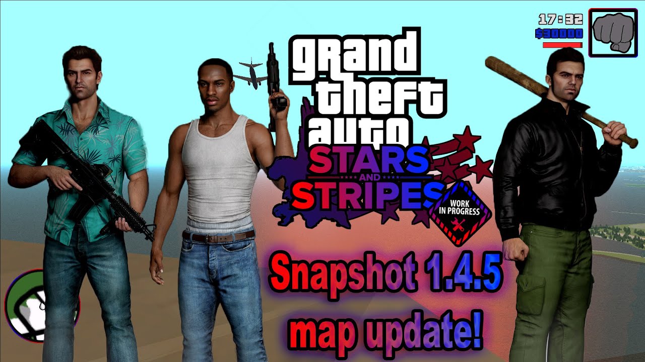 GTA San Andreas Stars & Stripes 1.4.5 new map update