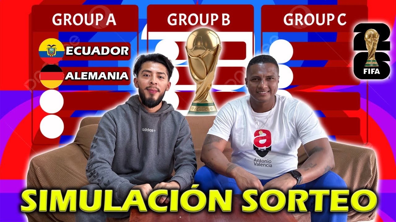 SIMULACI&Oacute;N SORTEO MUNDIAL 2026 CON ANTONIO VALENCIA 🔥 | XDOTES