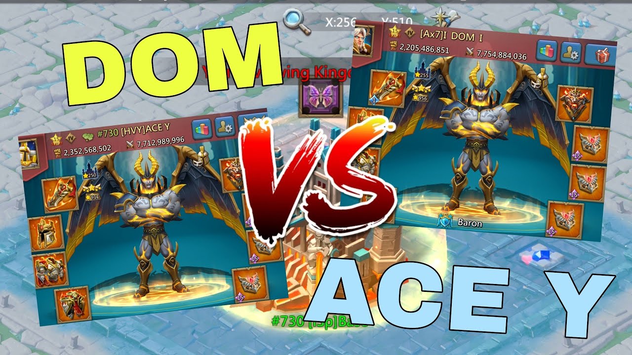 Lords Mobile - Wonder wars with 100% winrate. ACE Y got smashed by me on DOM's account