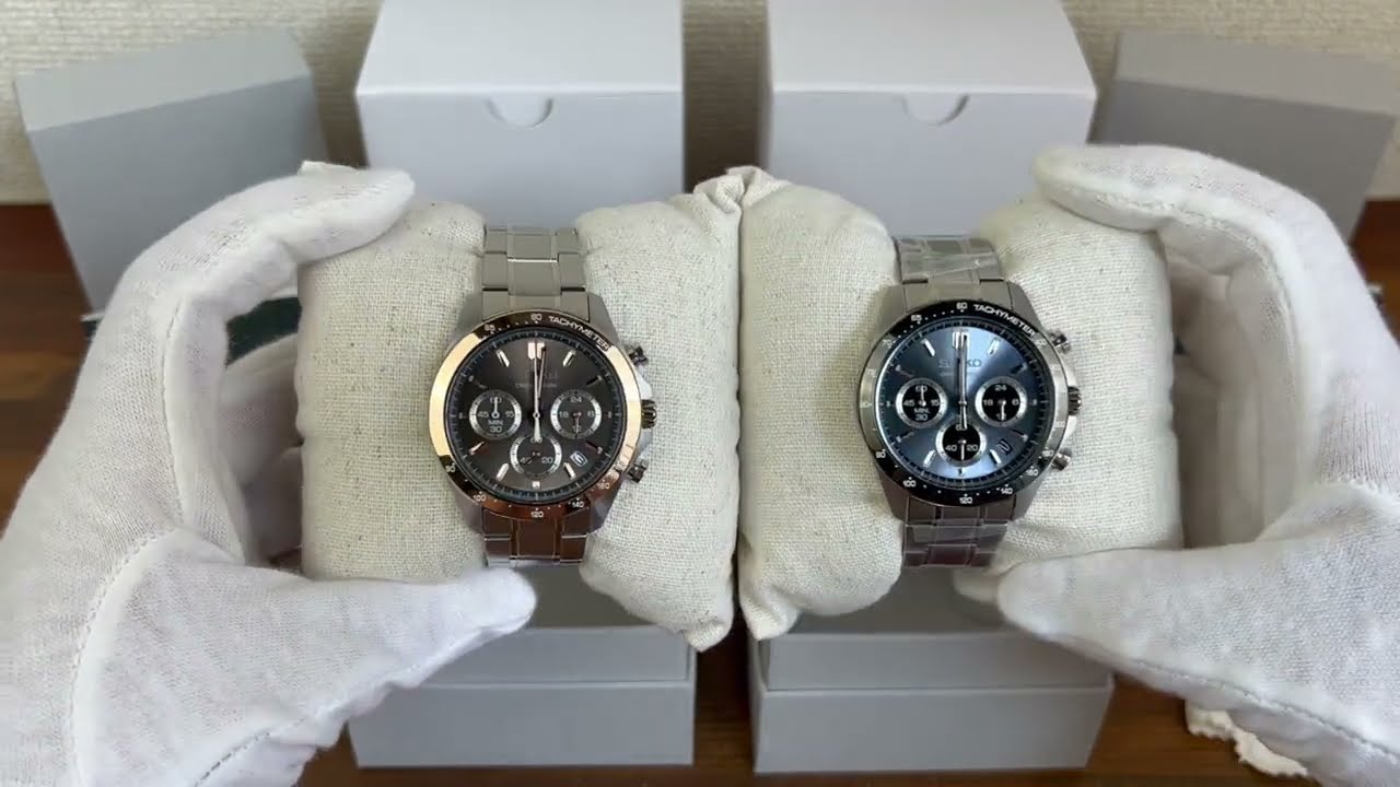 SEIKO SBTR026 Spirit Chronograph & SEIKO SBTR027 Spirit Chronograph comparison back to back #seiko