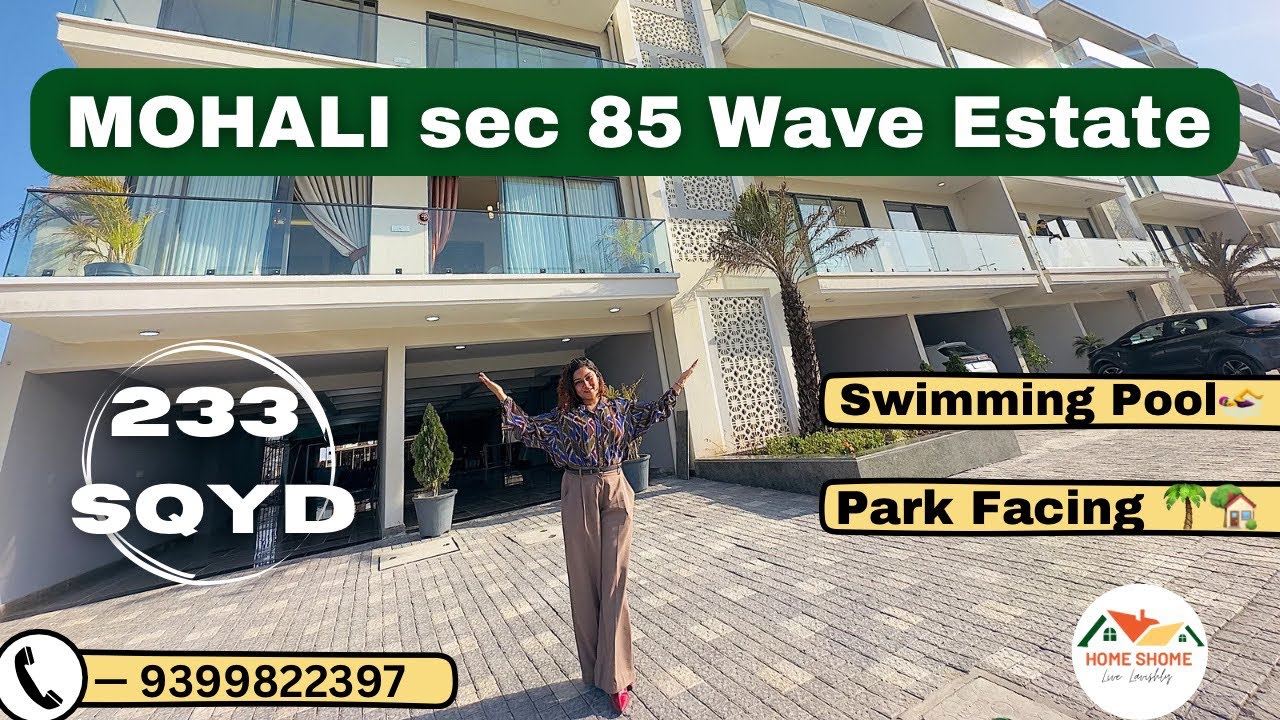 Wave Estate sec - 85 Mohali | Gated Township 🏡| 233 sqyd with 2 Acre Park ✅….