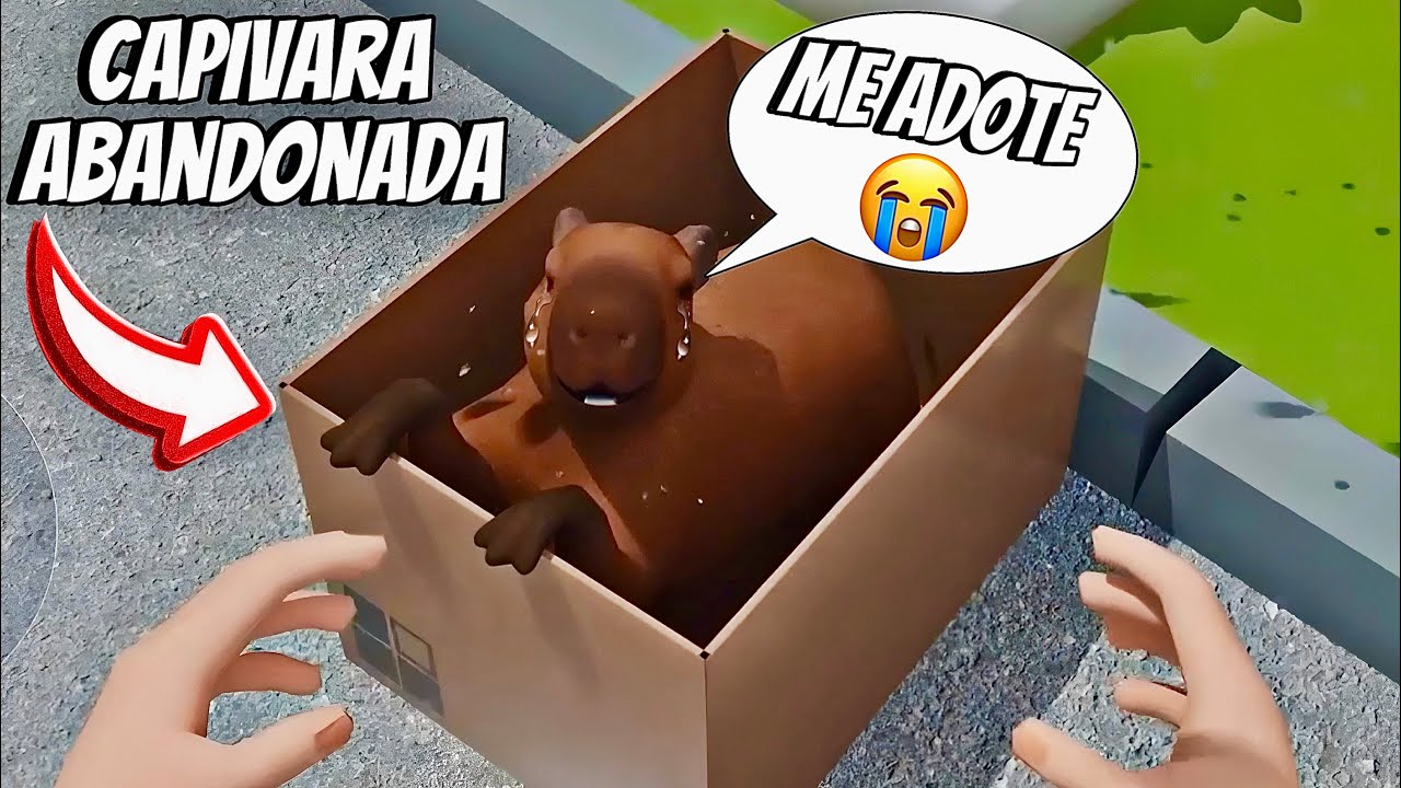 ADOTEI UMA BEB&Ecirc; CAPIVARA ABANDONADA NA RUA! PETER TOYS