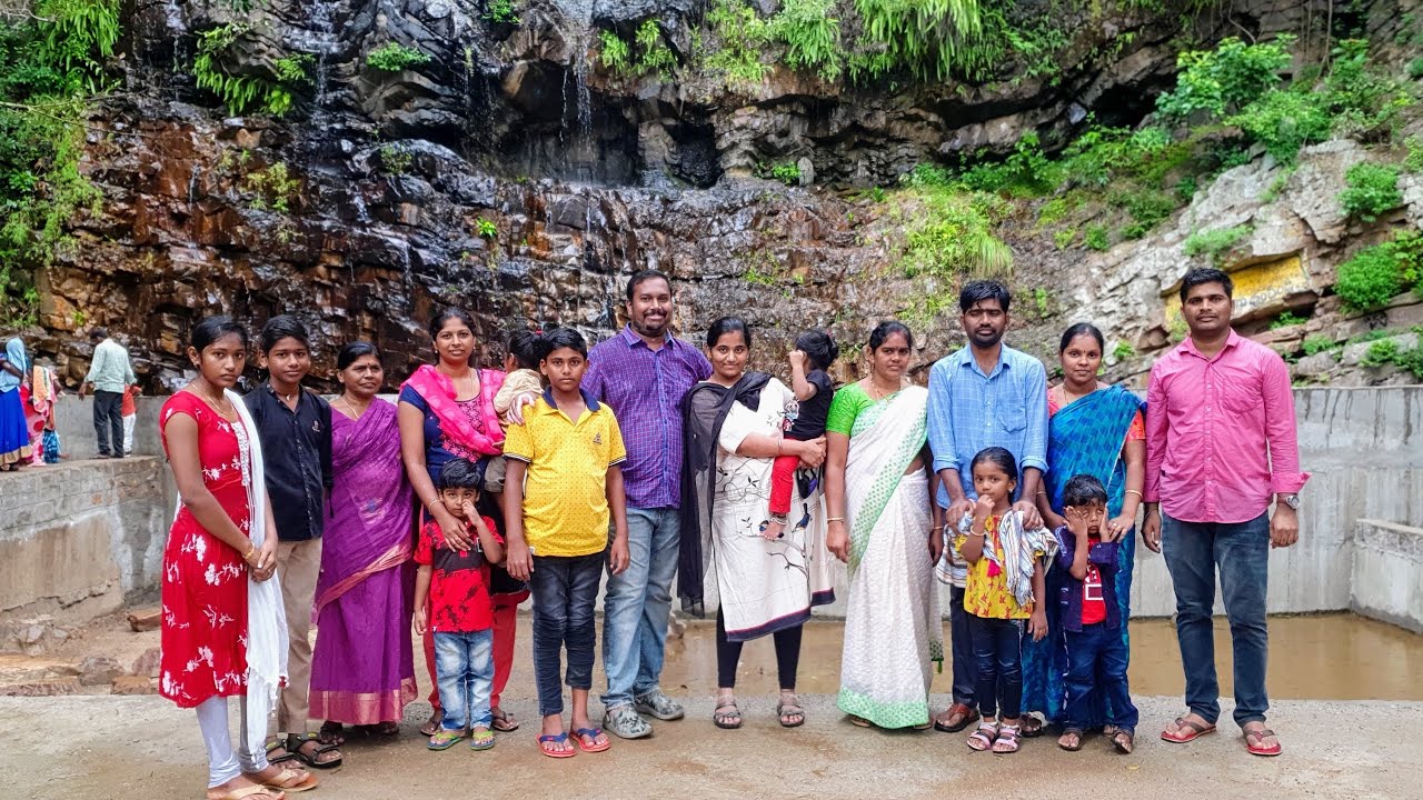Bhairavakona waterfalls & Temple carved from a single stone