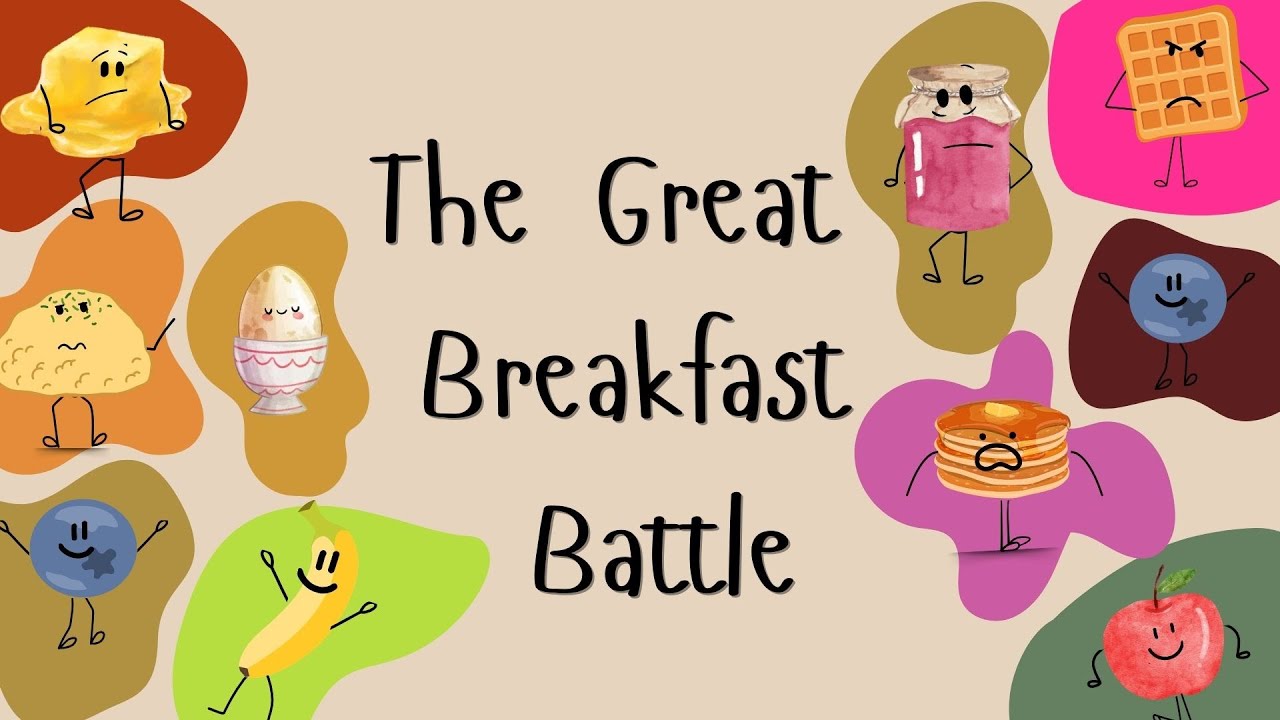 The Great Breakfast Battle _ 4k quality _ Kids Story
