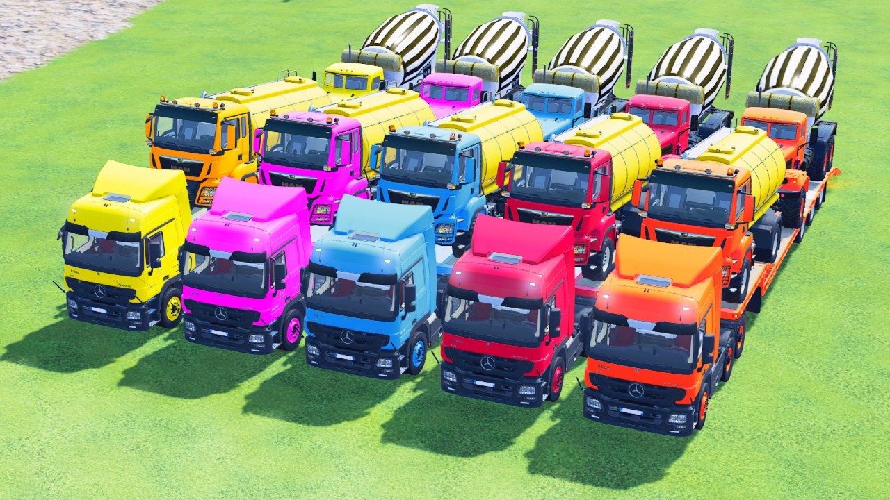 Transporting American Giant Trucks on a Crazy Mission! Farming Simulator 22 #84